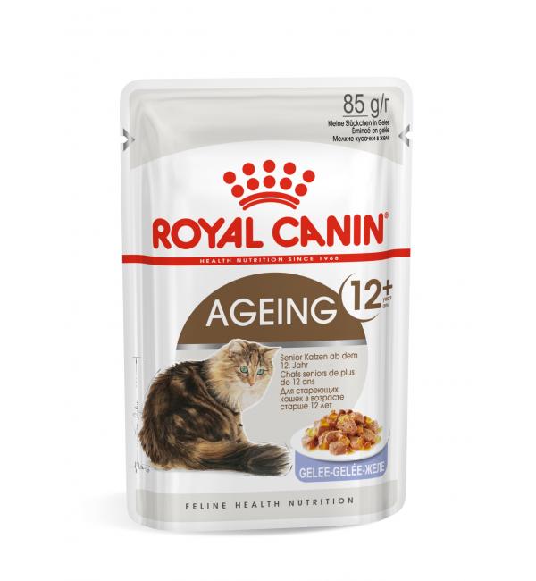 Влажный корм ROYAL CANIN AGEING +12 in JELLY, кусочки в желе (12*85 кг)