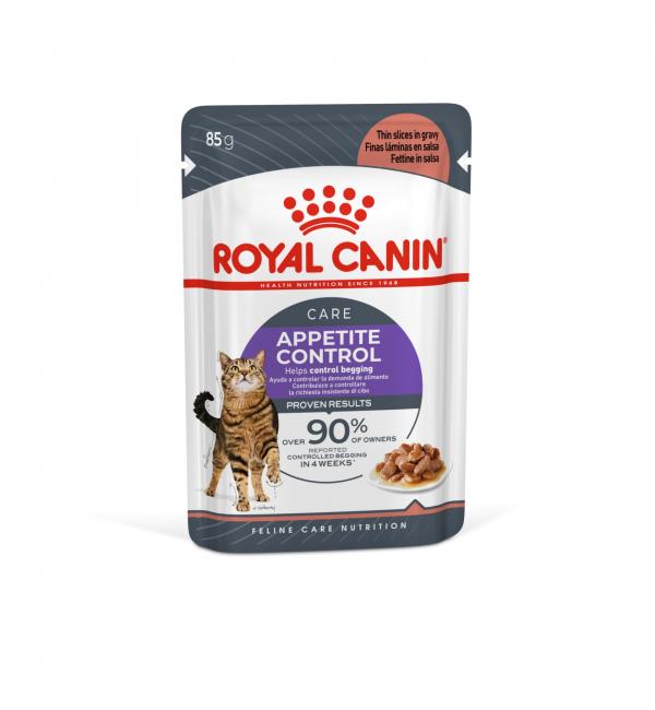 Влажный корм ROYAL CANIN Appetite Control in GRAVY, кусочки в соусе (85 г)