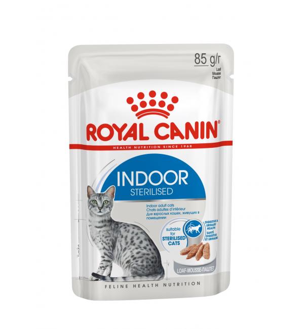 Влажный корм ROYAL CANIN Indoor Sterilised Loaf, паштет (85 г) Влажный корм ROYAL CANIN Indoor Sterilised Loaf, паштет (85 г)