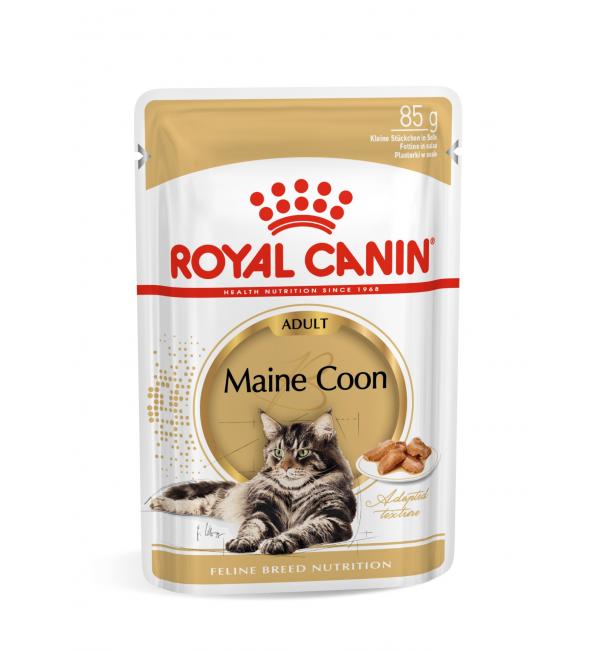 Влажный корм ROYAL CANIN MAINE COON, кусочки в соусе для мэйн кунов (0,085 кг)