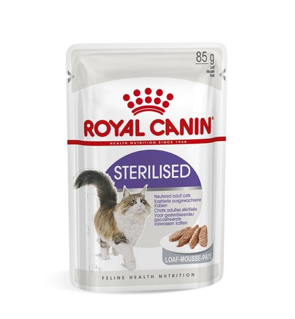 Влажный корм ROYAL CANIN STERILISED LOAF, паштет для кошек после стерилизации 85 г. Влажный корм ROYAL CANIN STERILISED LOAF, паштет для кошек после стерилизации 85 г.