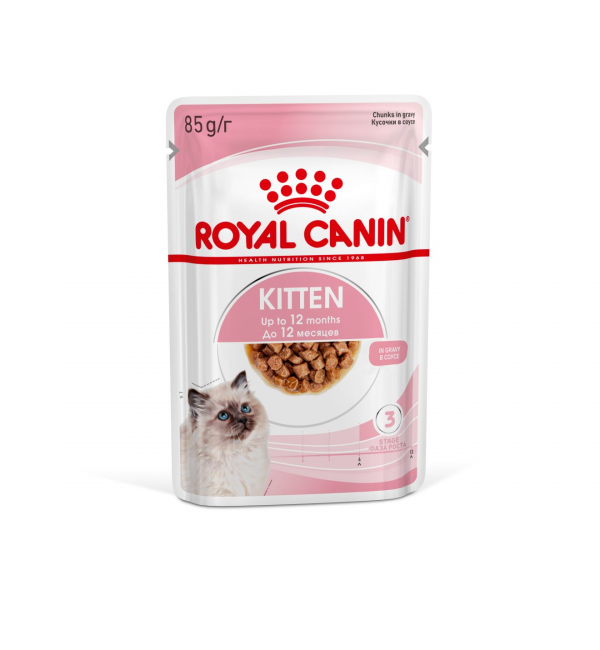 Влажный корм ROYAL CANIN KITTEN INSTINCTIVE in GRAVY, в соусе (0,085 кг)