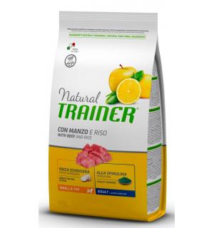  Сухой корм Trainer Natural для собак мелких и миниатюрных пород от 1 до 10 кг и старше 8 мес, с говядиной (7 кг)
