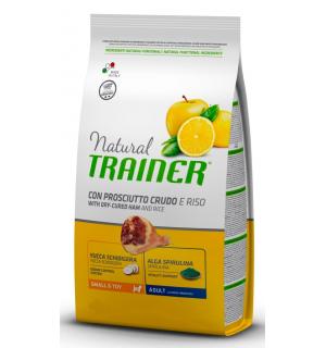  Сухой корм Trainer Natural для взрослых и мелких собак от 1 до 10 кг и старше 8 мес, с сыровяленой ветчиной (7 кг)