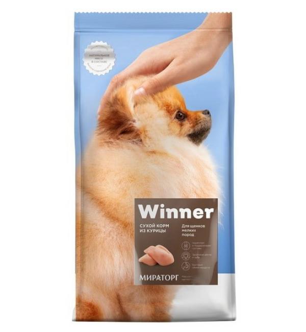 Корм сухой WINNER для щенков мелких пород из курицы (10 кг)