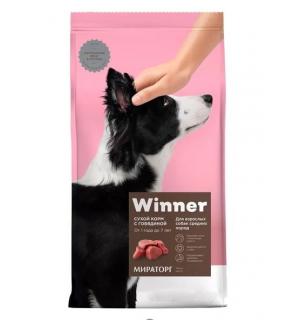 Корм сухой WINNER для взросл. собак сред. пород с говядиной (10кг)