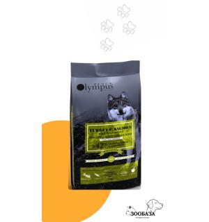 Сухой корм для собак Black OLYMPUS Low Grain Senior Light Sterilized Turkey, Salmon & Brown Rice (Индейка и Лосось) 12кг