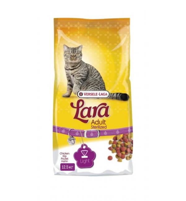 Сухой корм LARA для стерилизованных кошек (Курица) 12.5 кг