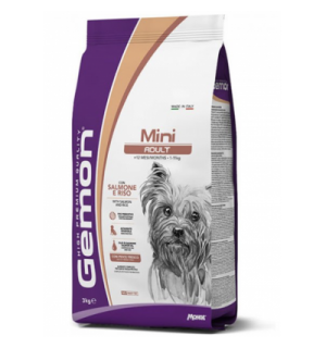 Сухой корм Gemon Dog Mini для взрослых собак мелких пород, с лососем и рисом (20 кг)