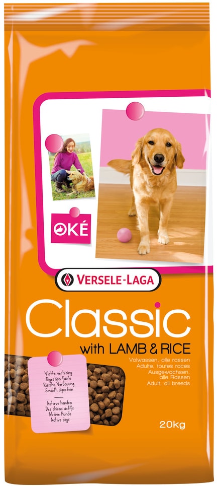 Сухой корм Versele-Laga OKE Dog Classic with Lamb & Rice 20 кг
